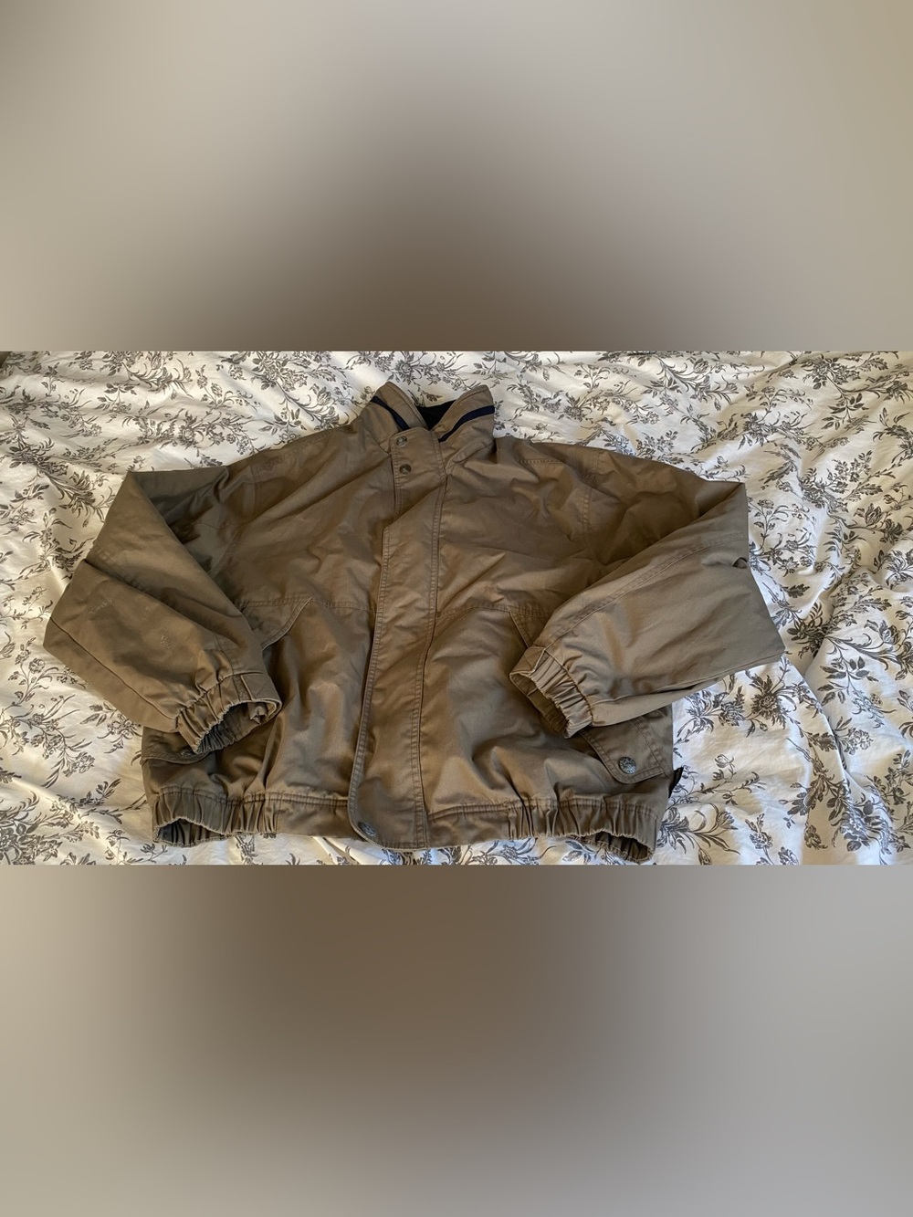 Tan Pacific Trail jacket with a retro vibe size L